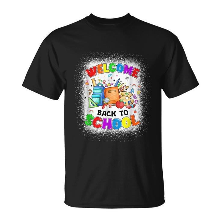 Welcome Back To School Shirt Cute Teacher Students First Day Unisex T-Shirt