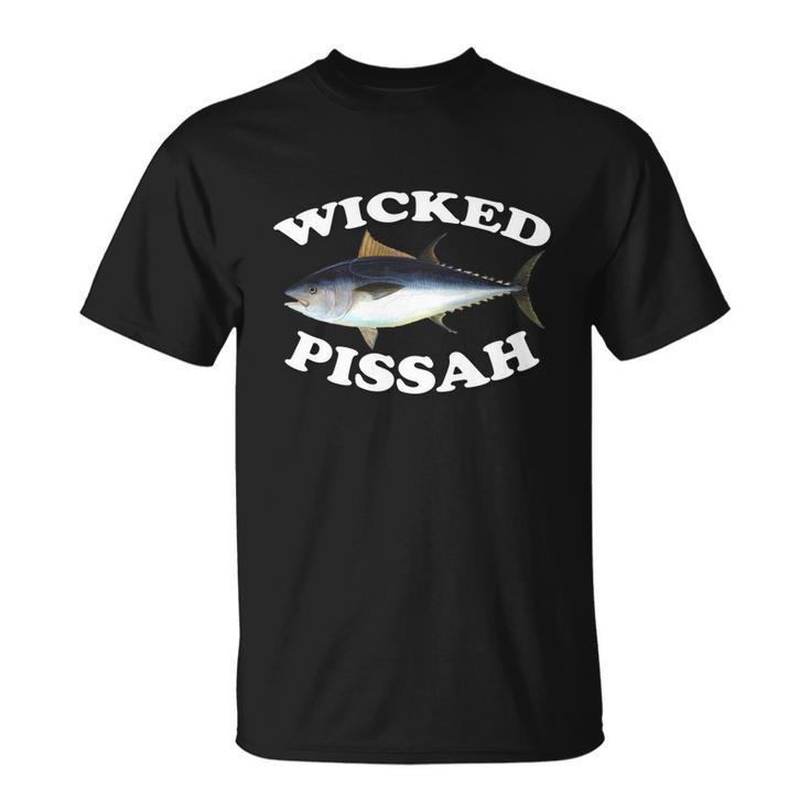Wicked Pissah Bluefin Tuna Illustration Fishing Angler Gear Gift Unisex T-Shirt
