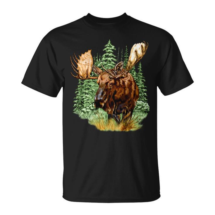 Wildlife - Moose Portrait Unisex T-Shirt