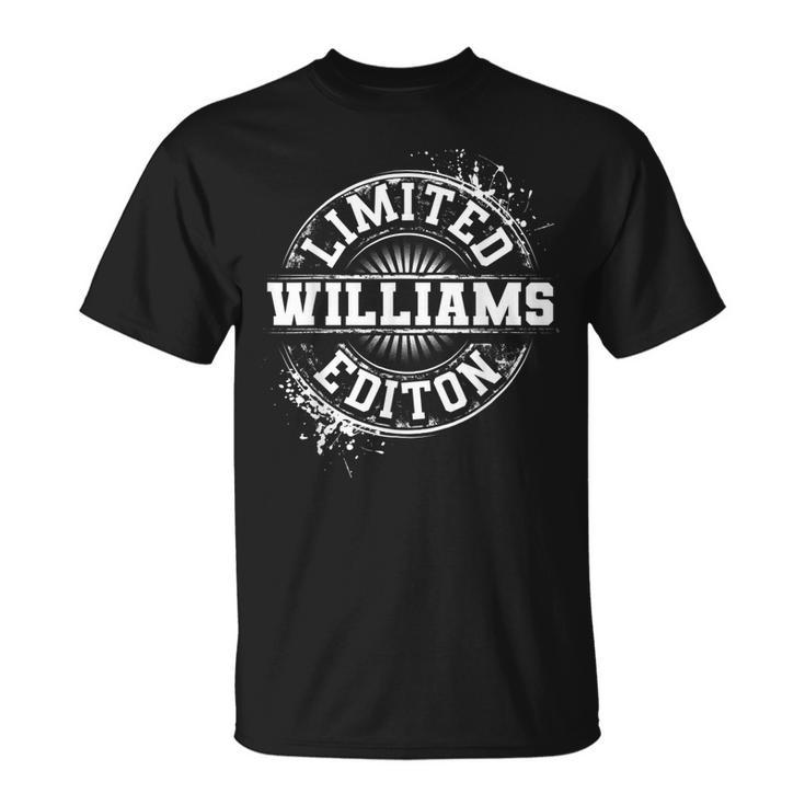 Williams Funny Surname Family Tree Birthday Reunion Gift  Unisex T-Shirt