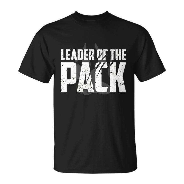 Wolf Pack Leader Of The Pack Paw Print Meaningful T-shirt