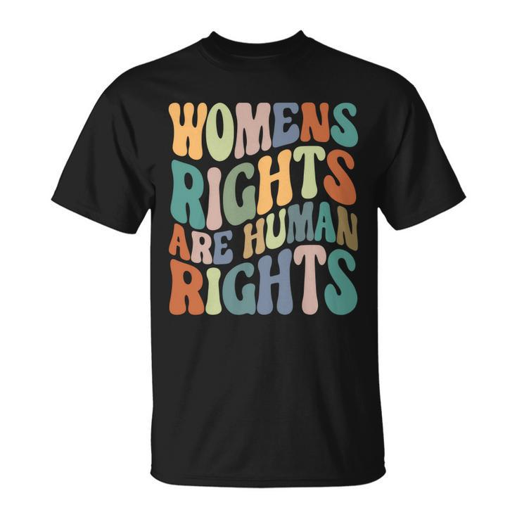 Womens Rights Are Human Rights Hippie Style Pro Choice V2 Unisex T-Shirt
