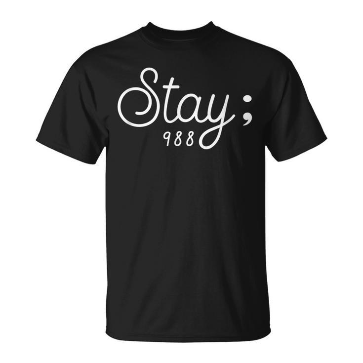 World Suicide Prevention Awareness Day Stay 988 T-shirt