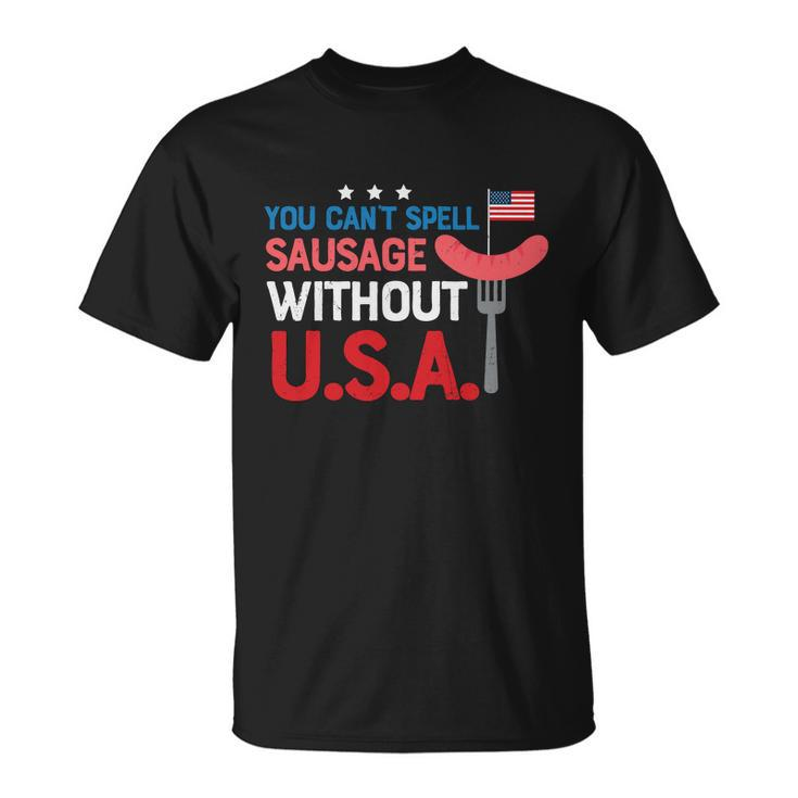 You Cant Spell Sausage Without Usa Plus Size Shirt For Men Women And Family Unisex T-Shirt