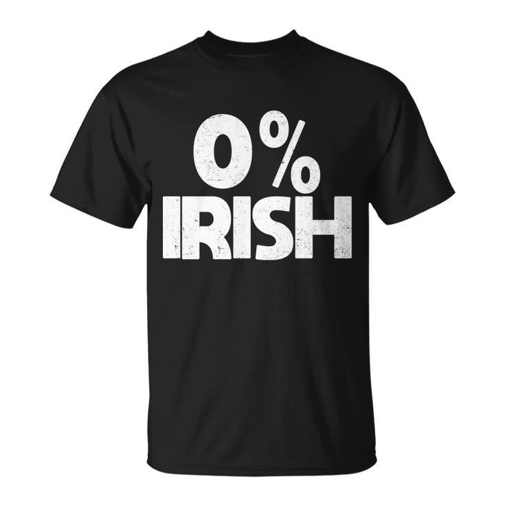 Zero Percent Irish T-Shirt - Thegiftio