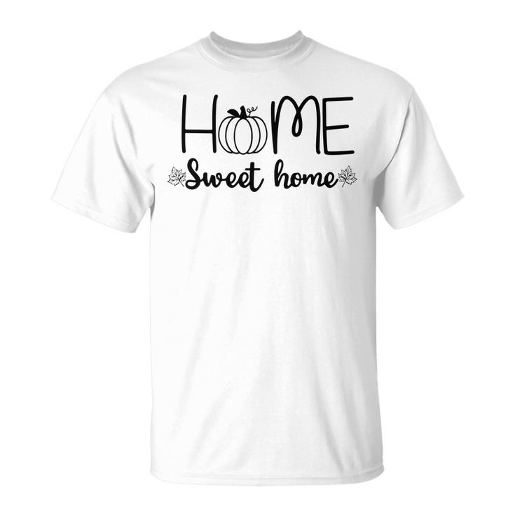 Home Sweet Home Pumpkin Hello Fall Season Men Women T-shirt Graphic Print Casual Unisex Tee