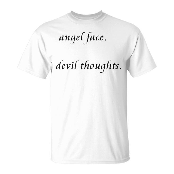 Angel Face Devil Thoughts V2 Unisex T-Shirt