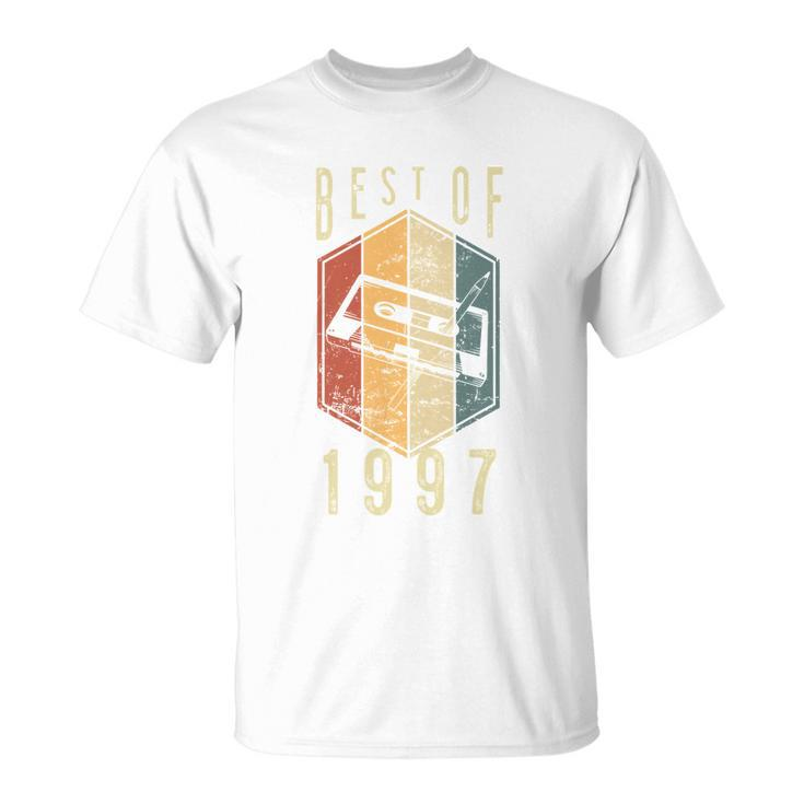 Best Of 1997 25 Year Old Gifts Cassette Tape 25Th Birthday  Unisex T-Shirt