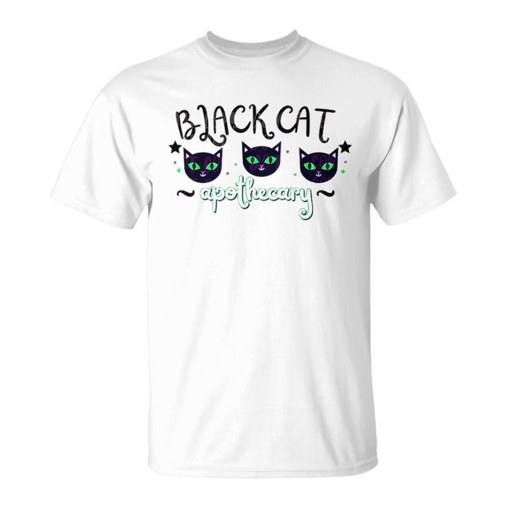 Black Cat Apothecary Halloween Gift Unisex T-Shirt