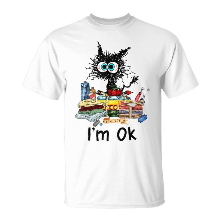 Cats Im Ok Quilting Love Cats T-shirt