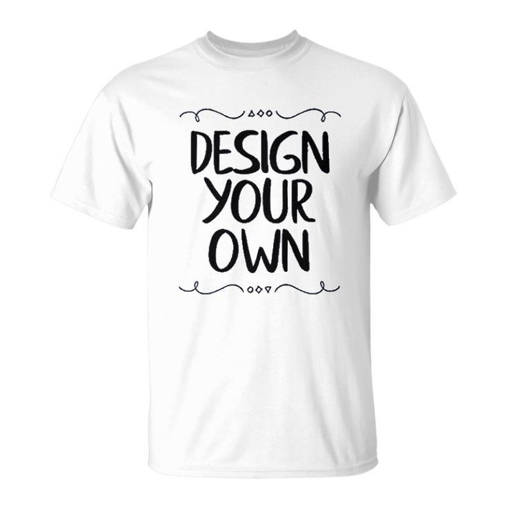 Design Your Own V2 Men Women T-shirt Graphic Print Casual Unisex Tee