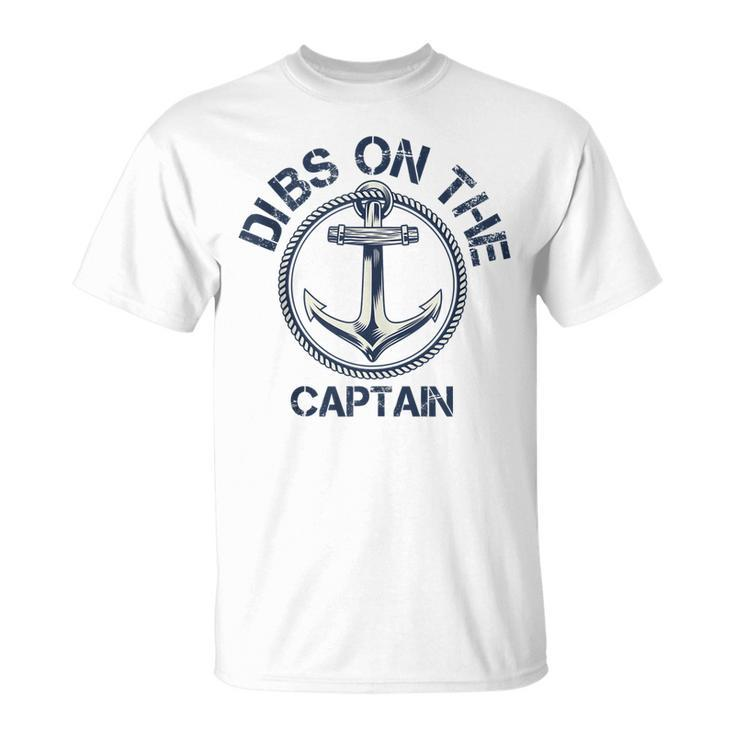 Dibs On The Captain Anchor Captain Wife T-shirt