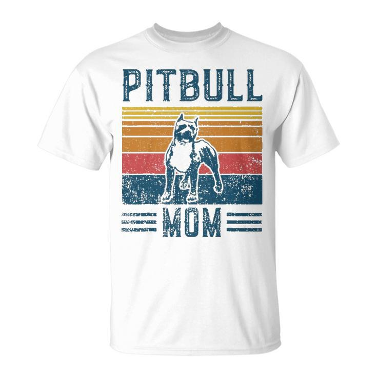 Dog Pitbull Mom Vintage Pitbull Mom T-shirt