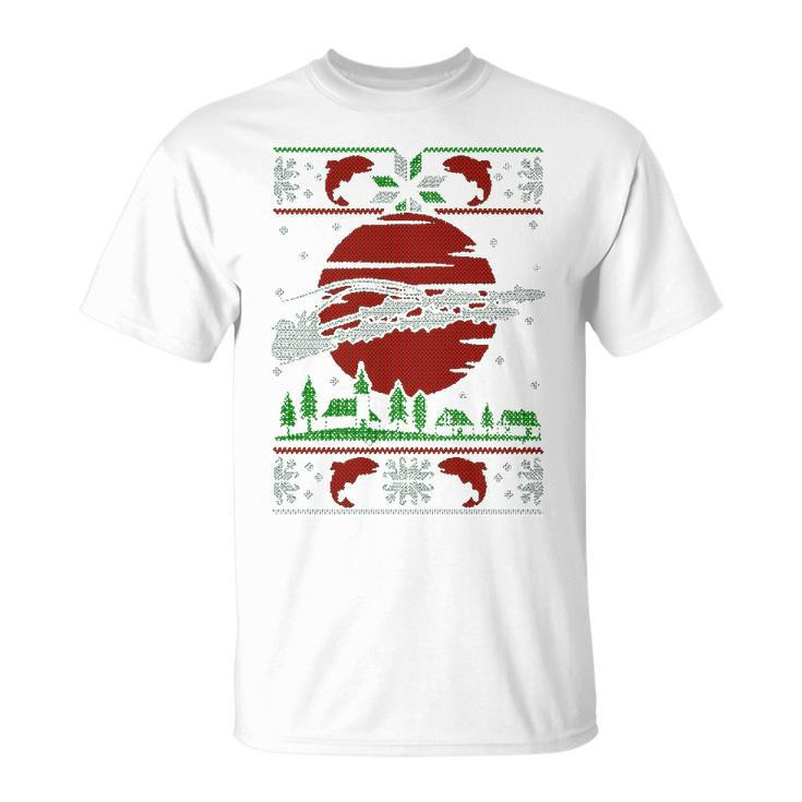 Fishing Santa Unisex T-Shirt
