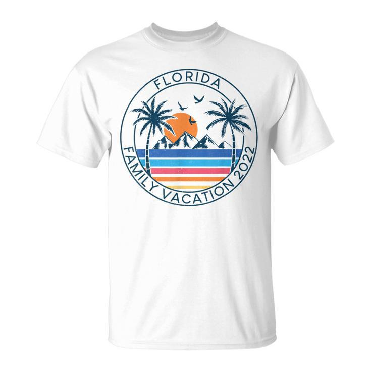Florida Family Vacation 2022 Beach Palm Tree Summer Tropical  Unisex T-Shirt