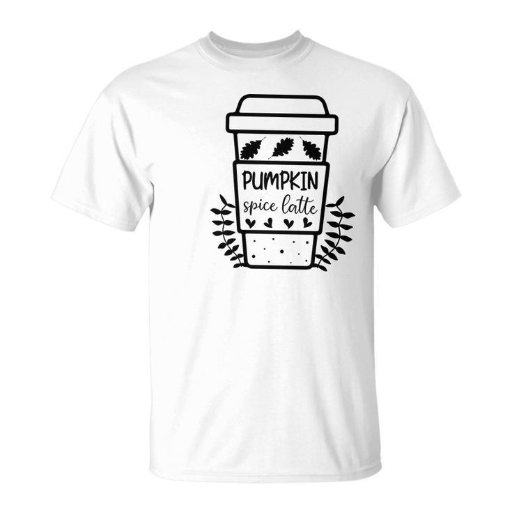 Funny Pumpkin Spice Latte Coffee Men Women T-shirt Graphic Print Casual Unisex Tee
