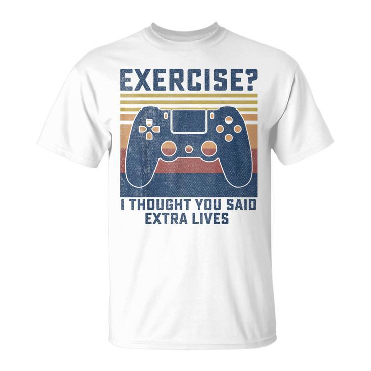 Gamer Merch Boys Video Game Controller Extra Lives T-shirt