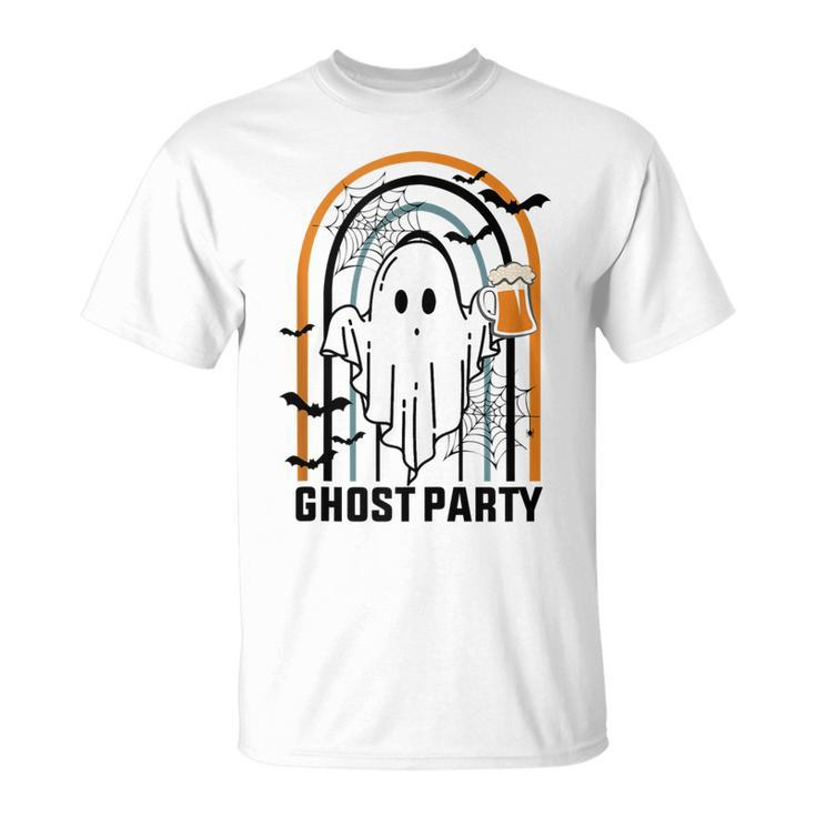 Ghost Party Halloween Drinking Beer Party T-shirt