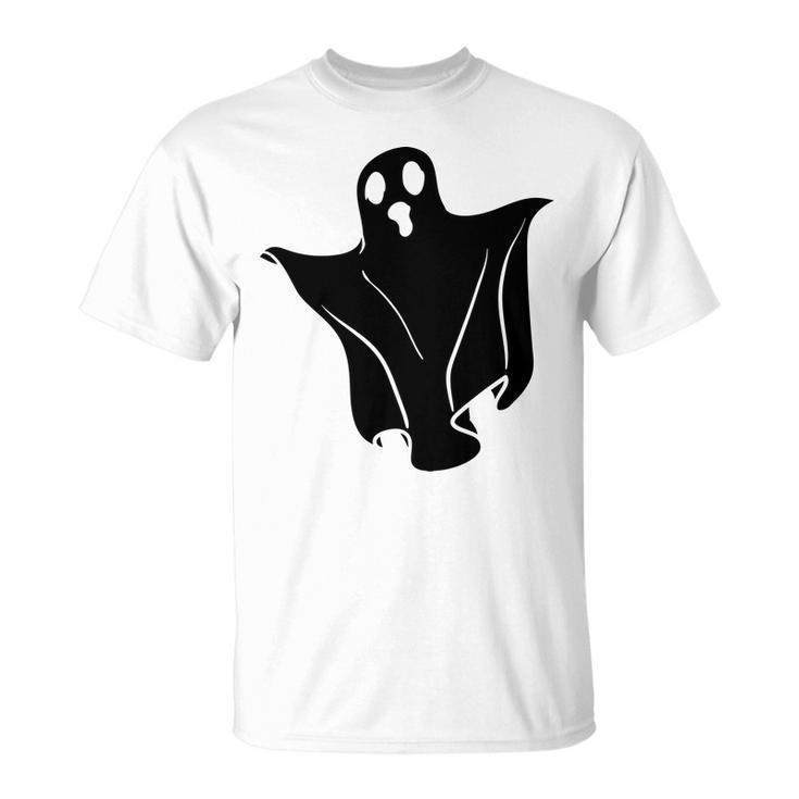 Halloween Creepy Ghost Black Design For You Men Women T-shirt Graphic Print Casual Unisex Tee