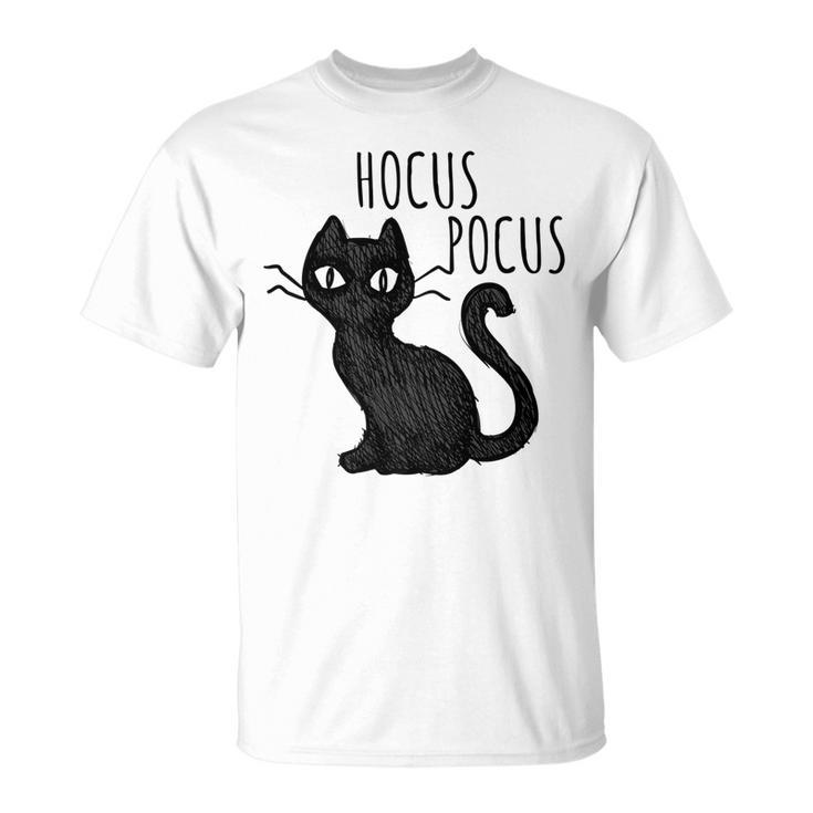 Halloween  For Cat Lovers | Hocus Pocus Black Cat  Unisex T-Shirt