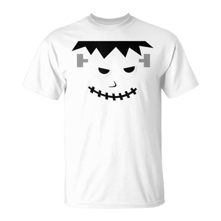 Halloween Frankenstein Monster Face  For Kids Unisex T-Shirt