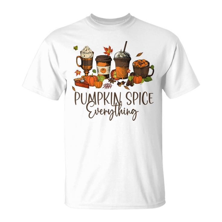 Halloween Pumpkin Spice Everything Thanksgiving V2 T-shirt