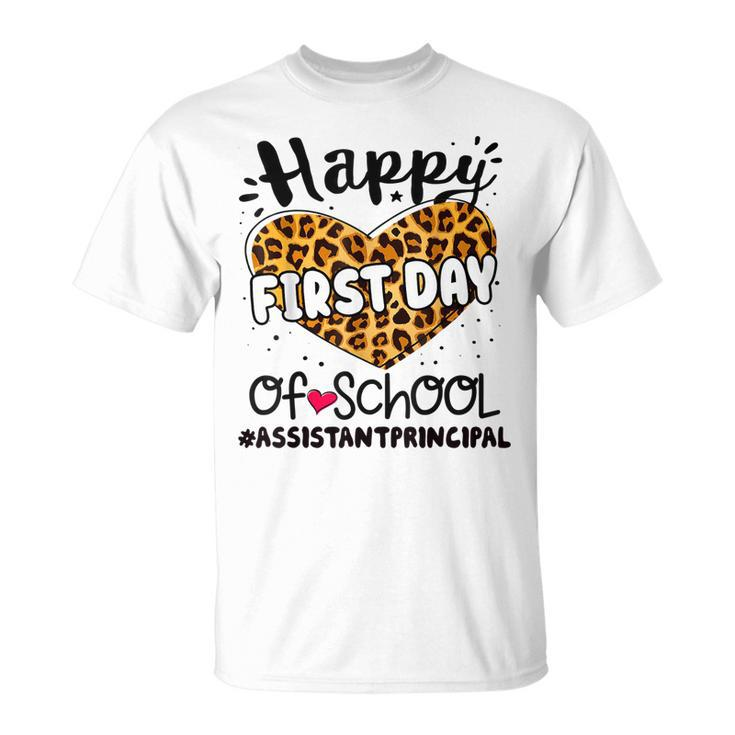 Happy First Day Of School Assistant Principal Back 100 Days T-shirt