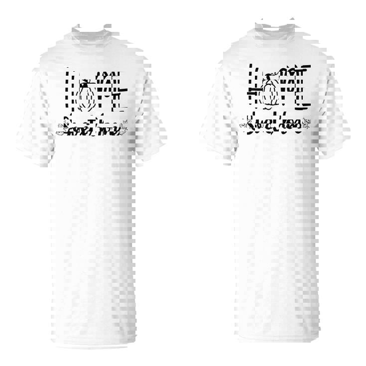 Home Sweet Home Pumpkin Hello Fall Season Men Women T-shirt Graphic Print Casual Unisex Tee