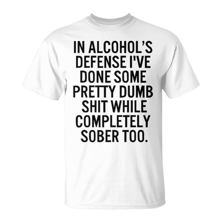 In Alcohols Defense Unisex T-Shirt
