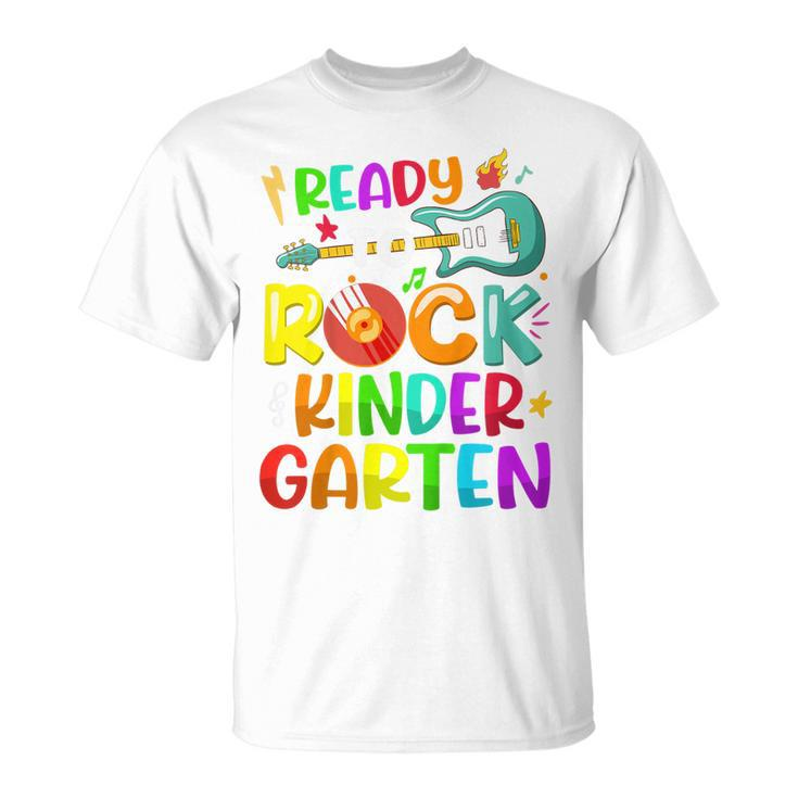 Kids Ready To Rock Kindergarten First Day Of 5Th Grade Boys Girls  Unisex T-Shirt