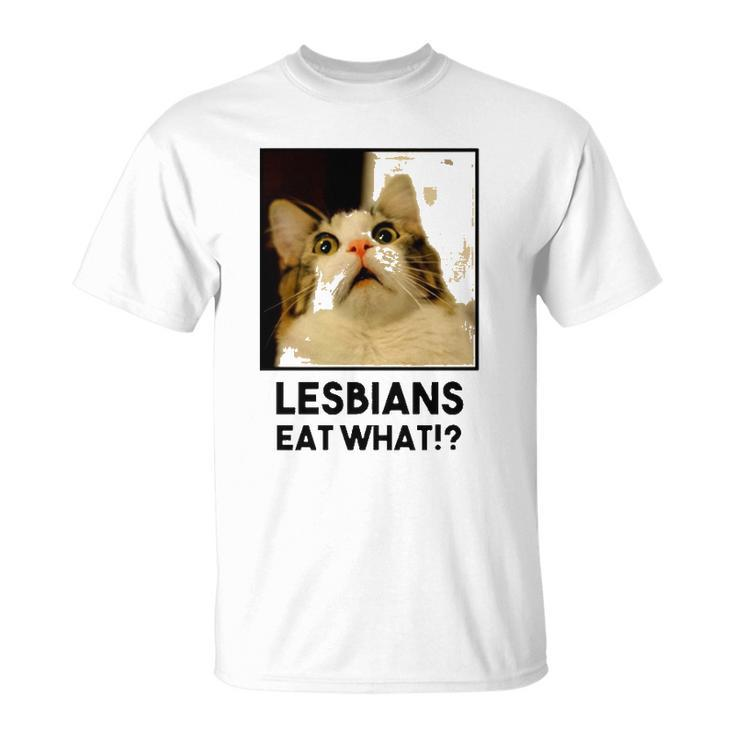 Lesbian Eat What Funny Cat Unisex T-Shirt
