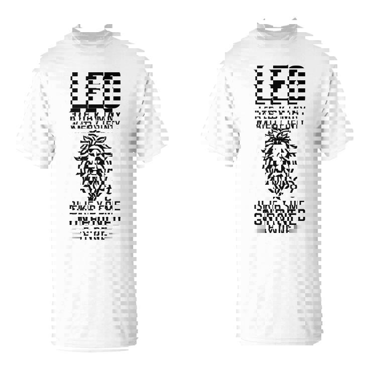 Lion Graphic Art July August Birthday Gifts Leo Zodiac Sign  Unisex T-Shirt