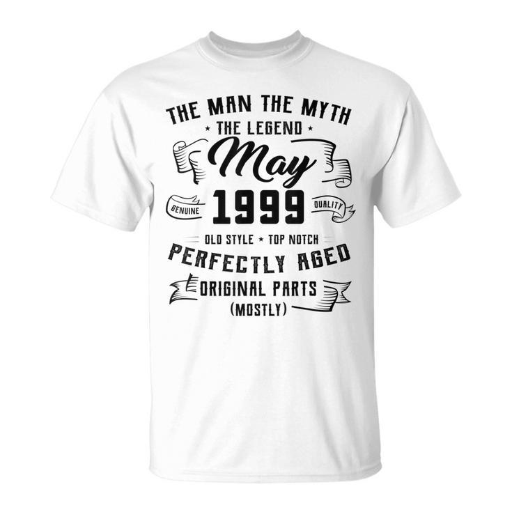 Man Myth Legend May 1999 23Rd Birthday 23 Years Old T-shirt