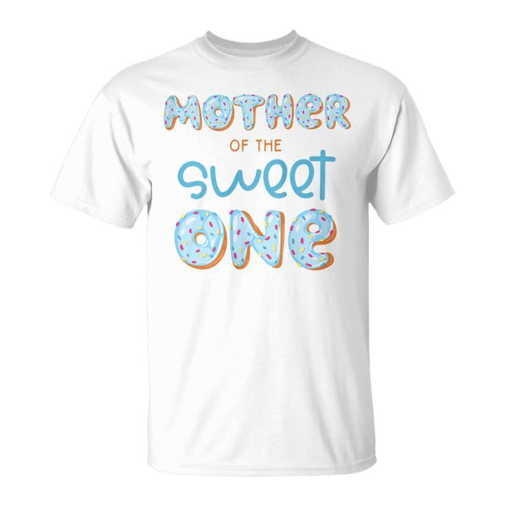 Mother Of The Sweet One Donut Boy 1St Birthday Party Mommy T-shirt