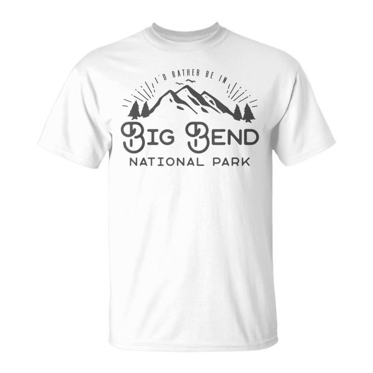 National Park Retro Big Bend National Park T-shirt