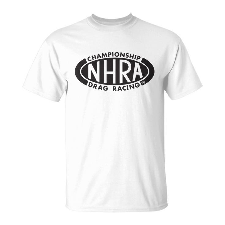 Nhra Championship Drag Racing Black Oval Logo Unisex T-Shirt