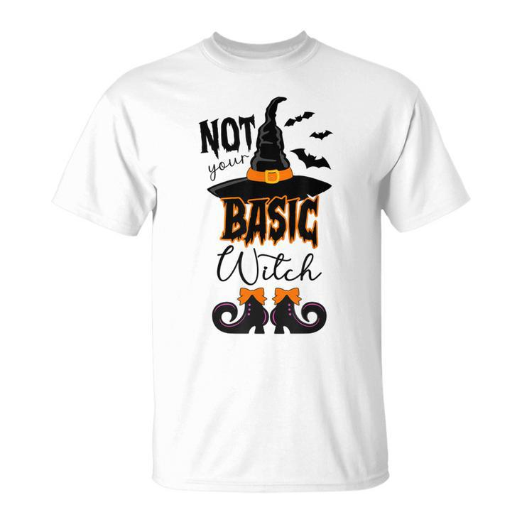 Not Your Basic Witch Halloween Costume Witch Bat  Unisex T-Shirt