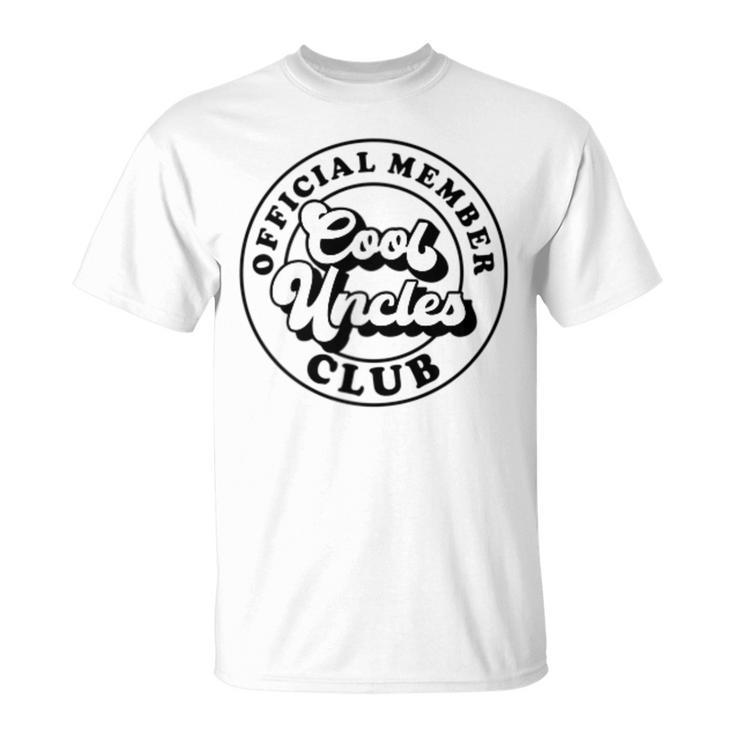 Official Member Cool Uncles Club Vintage Fathers Day T-shirt