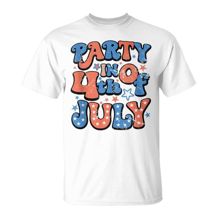 Party In The Usa Fourth Of July  4Th Of July Vintage  Unisex T-Shirt