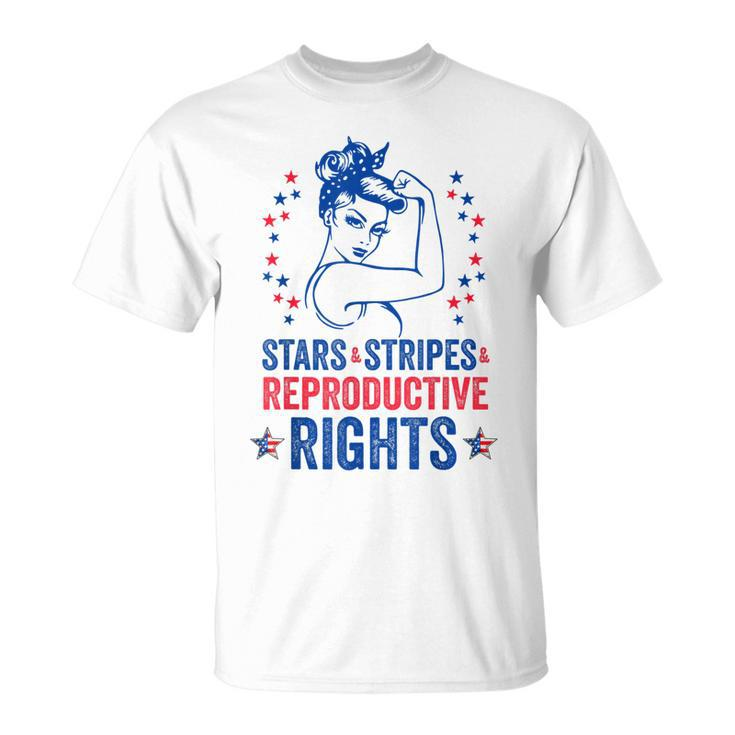 Patriotic 4Th Of July  Stars Stripes Reproductive Right  Unisex T-Shirt