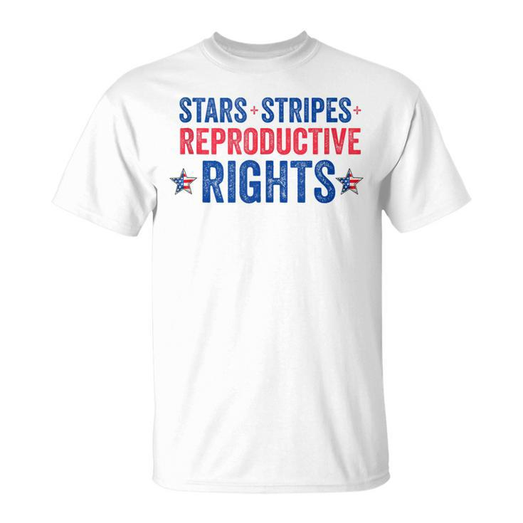 Patriotic 4Th Of July  Stars Stripes Reproductive Right  V5 Unisex T-Shirt