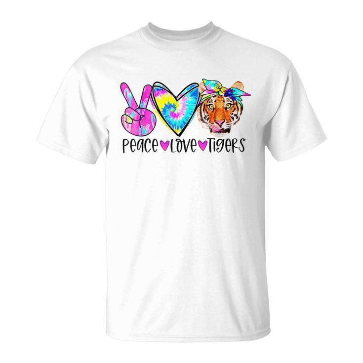 Peace Love Tigers Graphic T-shirt
