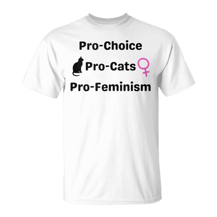 Pro Choice Feminism And Cats Cute Roe V Wade 1973  Unisex T-Shirt