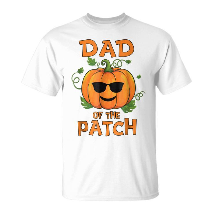 Pumpkin Dad Of The Patch  Family Halloween Tee Men Women T-shirt Graphic Print Casual Unisex Tee