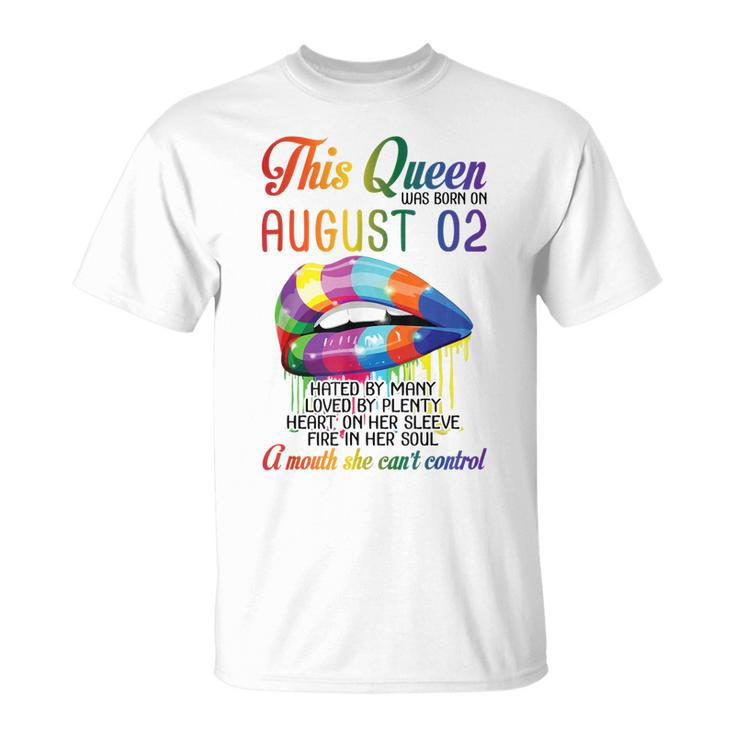 This Queen Was Born On August 2Nd Happy Birthday To Me Mommy T-shirt