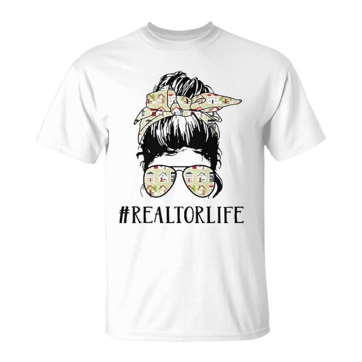 Realtor Life Messy Bun Girl  Unisex T-Shirt