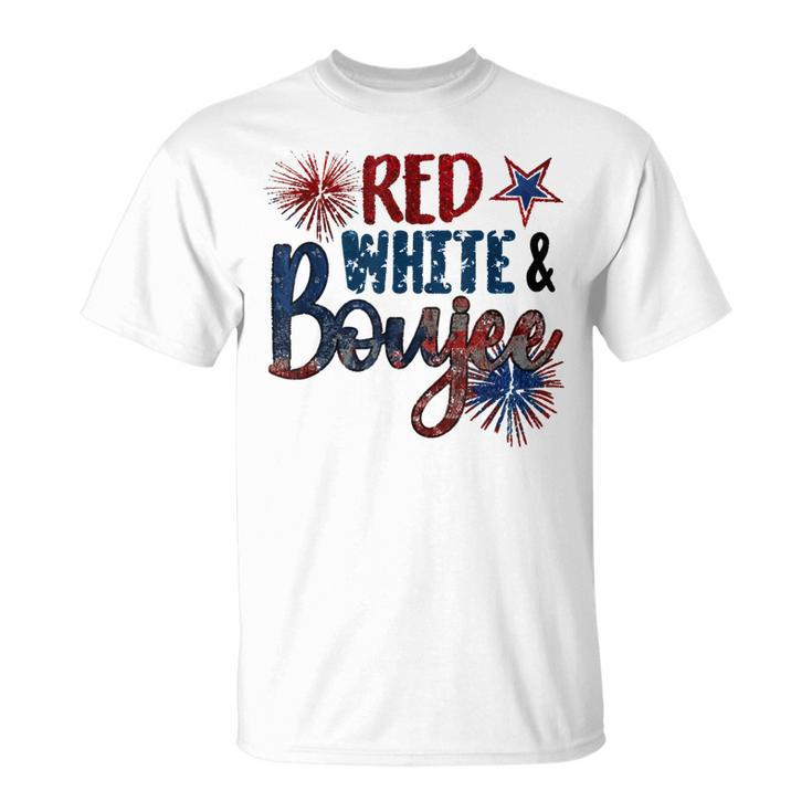 Red White And Boujee 4Th Of July Fourth Of July Vintage  Unisex T-Shirt