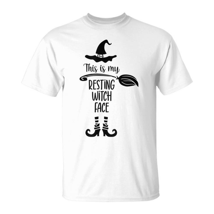 Resting Witch Face Funny Halloween Costume Trick Or Treat  Unisex T-Shirt