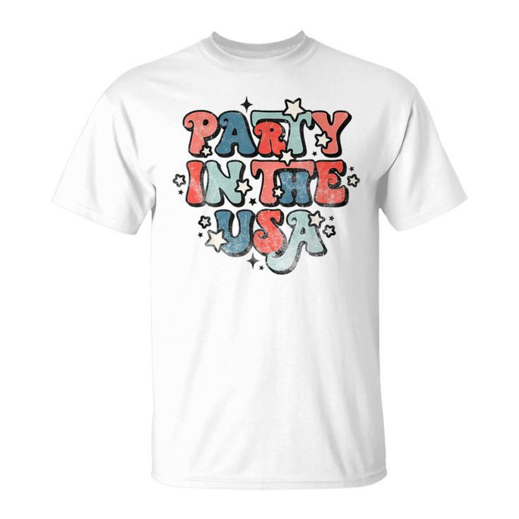 Retro Party In The Usa 4Th Of July Patriotic  Unisex T-Shirt