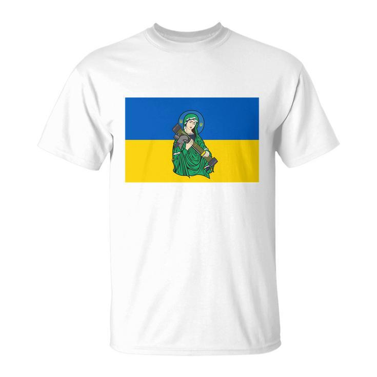 St Javelin Protector Of Ukraine Flag Design Tshirt Unisex T-Shirt